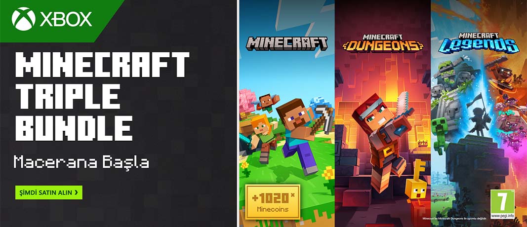 Minecraft Dünyasına Dev Adım: Üç Oyun, Tek Paket!