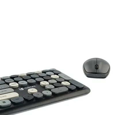 GRAY XT RETRO KABLOSUZ KLAVYE ve MOUSE SETİ